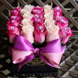 Small Square Box Divin Le Bouquet Floral Design